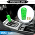 Gear Shifter Knob Kit, 10cm Faux Crystal Stick Shifter Lever Knob Universal for Automatic and Manual Vehicles Durable Acrylic Green with 2 Adapter...