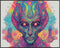 Posterizer 1 pcs- psychedelic funky hippie colorful sci fi alien 2-Fantasy & Fiction Art-Retro Art- Living Room Bedroom Decor- unframed wall art...