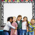 Whaline 98.4ft Cow Print Bulletin Board Borders 3 Sizes Black White Cow Die-Cut Bulletin Board Stripes Rolled Bulletin Board Trim for Cow Party Bi...
