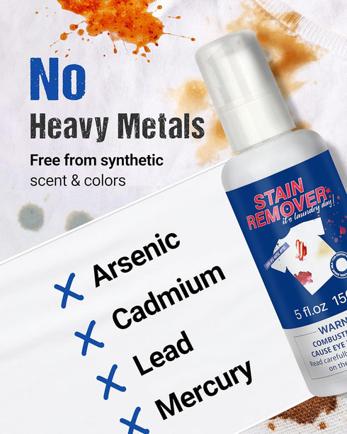 Stain Remover | Home Cleaning Supplies Blood Stain Remover for Clothes | Easily Removes Blood, Wine, Carpet, Grass, Pet, Baby Food Stains | Laundr...