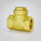 1/2 One Way Check Valve, 1/2" Female Thread Horizontal Swing Brass Check Valve to Prevent Water Backflow, Fuel Oil Water Gas Air Check Valve for S...