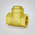 1/2 One Way Check Valve, 1/2" Female Thread Horizontal Swing Brass Check Valve to Prevent Water Backflow, Fuel Oil Water Gas Air Check Valve for S...