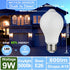 CICINY Motion Sensor Light Bulbs- 9W(60-Watt Equivalent), E26 5000K Daylight A19 800LM Outdoor/Indoor, Dusk to Dawn Security Light Bulbs for Entra...