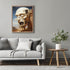 Posterizer 1 pcs-Cliffside Skull Structure with Hidden Rooms-Abstract & Modern Art-Fantasy & Fiction Art-Gift for Art Lovers-Decor for Home & Offi...