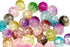 Mixed Color Acrylic Crackle Round Beads Transparent Plastic Loose Beads for DIY Craft Jewelry Making (12mm - 100pcs)...