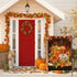 Happy Fall Garden Flag Burlap Vertical Double Sided Fall Pumpkin Maple Leaves Small Yard Flag, Thanksgiving Autumn Harvest Holiday Outdoor Decorat...