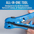 Jonard Tools UST-525 Universal Cable Stripping Tool with Cable Stop for Coax, Network, and Telephone Cables...