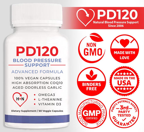Blood Pressure Support Supplements, Black Garlic Extract with COQ10 - Blood Pressure Supplements, - 60 Capsules...