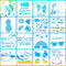 16 Pieces Summer Stencils for Painting, Reusable Beach Stencils, Hello Summer Stencils DIY Drawing Template on Paper Wall Floor Wood...