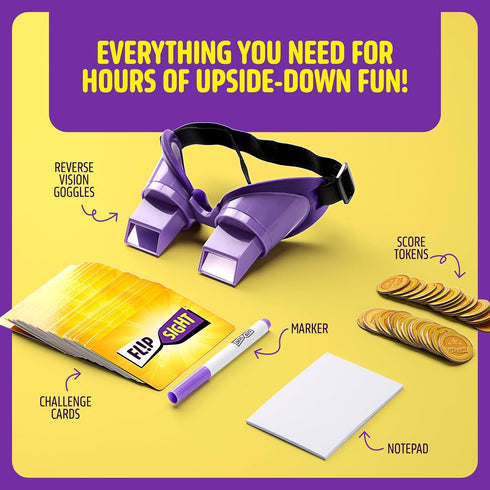 FlipSight Upside Down Goggles Challenge Family Game for Kids and Adults - Fun Kids Games for Boys & Girls 8-12 - Funny Game Night - Gifts for 9 Ye...