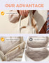 Fmeida Small Makeup Bag Organizer Leather Cosmetic Bags for Women Travel Cosmetic Pouch Waterproof Aesthetic Makeup Bag with Compartments Portable...
