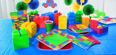 Fun Express Block Party Popcorn Boxes (24pc) for Birthday - Party Supplies - Containers - Paper Boxes - Birthday - 24 Pieces...