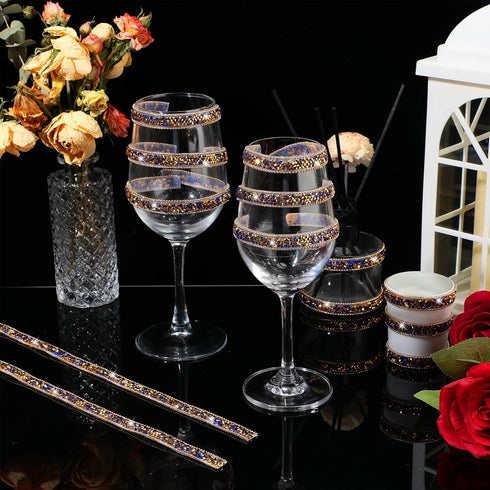 3 Yards Resin Rhinestone Ribbons Self Adhesive Diamond Ribbon Crystal Ribbon Roll Glitter Resin Diamond Belt Bling Rhinestone Ribbon for DIY Art C...