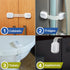 Child Safety Strap Locks (4-Pack) Baby Locks for Cabinets and Drawers, Toilet, Fridge & More. 3M Adhesive Pads. Easy Installation. (White/Gray)...