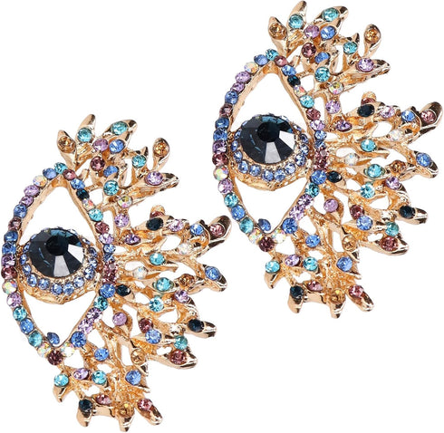 Pssopp 2Pcs Brooches for Women, Premium Alloy Blue Evil Eye Brooch for Wedding Party Christmas Decoration Gifts...