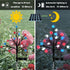 2 Pack 4th July Decorations Outdoor Solar Lights Patriotic Decorations Solar Red White Blue Star Lights Waterproof Outdoor Independence Day Lights...