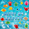 76 Pieces Ocean Themed Party Decorations Under Sea Cutouts with Ocean Sea Animals Honeycomb Centerpiece with Fishing Net for Classroom Bulletin Bo...