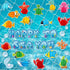 76 Pieces Ocean Themed Party Decorations Under Sea Cutouts with Ocean Sea Animals Honeycomb Centerpiece with Fishing Net for Classroom Bulletin Bo...
