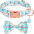 Dog Collar with Bowtie, Adjustable Dog Collars, Pet Collar with Metal Buckle and Cute Charms, Personalized Dog Collars for Medium Dogs (M?13-20"?,...