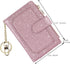 Womens Wallets RFID Small Compact Bifold Leather Card Holder Zip Pocket Keychain...