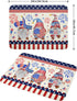 4th of July Drying Mat for Kitchen Counter 18 x 24 in - US Independence Day Patriotic Gnomes Microfiber Large Dish Drainer Mats Protector Pad for ...