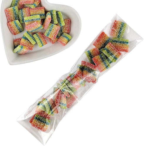 100 Pcs Cellophane Bags, 2x10 Inches Self Sealing Treats Bags, Pretzels Individual Bags, Clear Cellophane Bags for Pretzel Rods Candies Snacks Coo...
