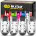 BLITZU 4 Pack LED Safety Lights Gear for Kids, Women & Men. Great for Bike Tail Light, Kayak, Dog Collar, Stroller, Walking, Boat, Runners, Night ...