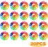 20pcs Colorful Sunflower Charms Resin Rainbow Smiling Face Flower Pendants Sunflower Beads Charm Collection Crafts for DIY Bracelet Necklace Earri...