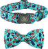Elegant little tail Independence Day Dog Collar, Holiday Pet Collar with Bow Dog Durable Patriotic Dog Collars Pet Gift Adjustable Dog Collar for ...