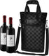OPUX Two Bottle Wine Bag Carrier Tote, Insulated Leakproof 2 Bottle Wine Cooler Bag for Travel BYOB Picnic, Portable Wine Case, Gift for Men Women...
