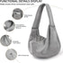 Dog Carrier Sling - Ultra Breathable Reversible Puppy Carrier Purse with Storage Pocket, Travel Safety Harness, Hand-Free Dog Sling Carrier for Ca...