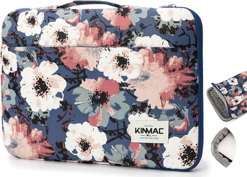 Kinmac Camellia 360° Protective Waterproof 12 inch-13.3 inch Laptop Case Bag Sleeve with Handle for Surface Pro,MacBook Pro 13",MacBook 12",New Ma...