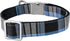 Dashin' Dogz Large Blue Bowtie Dog Collar with Detachable Bow Tie for Girl or Boy Dogs Comfortable Plaid Pattern, Fully Adjustable, Great Pet Gift...