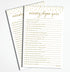Nursery Rhyme Quiz Game - Baby Shower Games - Gold Confetti (50-Sheets)...