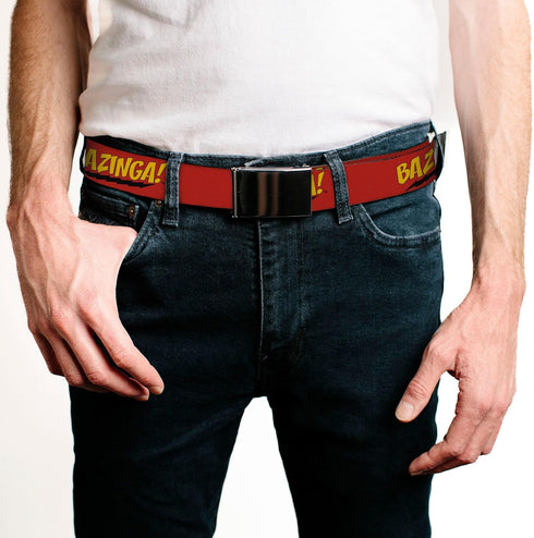 Buckle-Down Men's Web Belt The Big Bang Theory, Multicolor, 1.25" Wide-Fits up to 42" Pant Size...