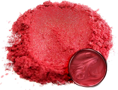 Eye Candy Pigments Premium Red Mica Powder - Red Rose (50gr) - for Epoxy, Resin, Soap, Paint, Woodworking, Acrylic Pouring, Bath Bombs, Fishing Lu...