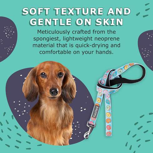 FuzzYard You Drive Me Glazy Dog Leash | Size S | Comfortable Neoprene Lead for Dogs | Perfect for Outdoor Walking & Training...
