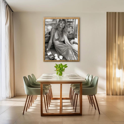 Posterizer 1 pcs-retro chic high fashion candid photography stye art of woman 1-Photography Art-Retro Art-Decor for Home & Office- unframed wall a...