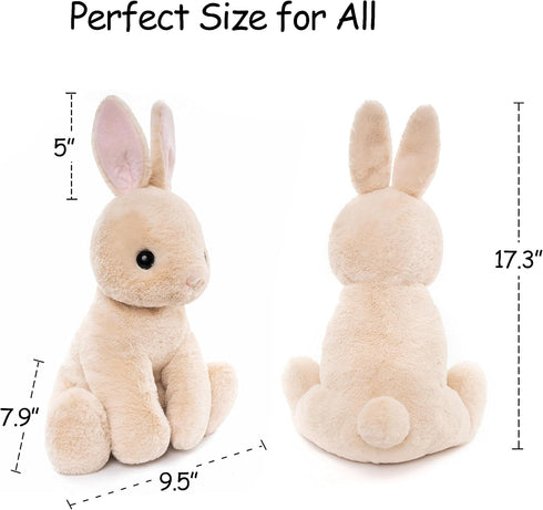 Rabbit Bunny Stuffed Animals Plush Toys for Kids Boys Girls Babies Birthday Easter Valentines Day Christmas Bedtime Gift, 17.3 inches...