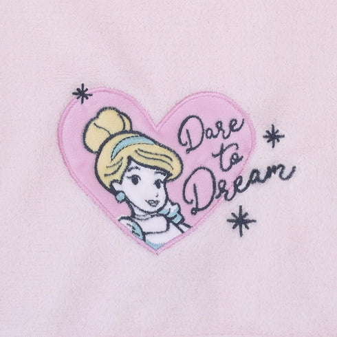 Disney Princess - Dare to Dream Super Soft Pink Heart Cinderella Coral Fleece Baby Blanket, Pink, White, Aqua, Yellow...