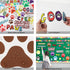 Paw Print Bulletin Board Set Classroom Decor Paw Print Cutouts Accents for Classroom Door Bulletin Board Border Wall Decoration Educational and Le...