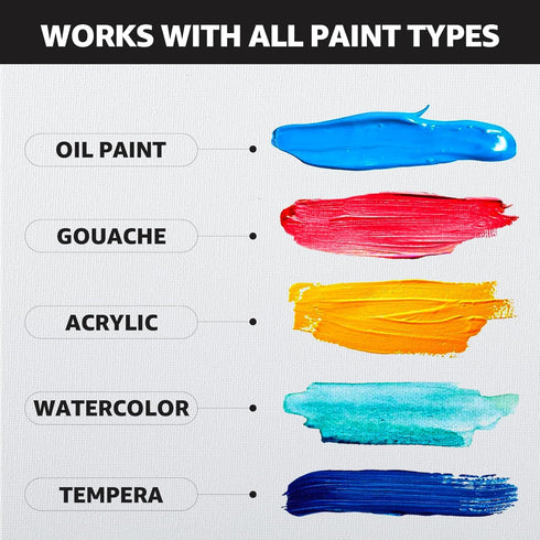 MaxGear Canvases for Painting 8"x10", 12 Pack Painting Canvas Panels, 100% Cotton Blank Flat Art Canvases for Painting for Acrylics Oil Watercolor...