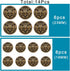 14 Pieces Antique Gold Blazer Buttons, Crown Lion Metal Shank Blazer Buttons Set for Sewing Coats Suits Blazers...