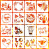16 Pieces Bee Stencils Honeycomb Stencils Reusable Plastic Art Craft Stencils Sunflower Stencils Honey Bee Stencils for Painting on Wall Fabric Fu...