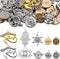 Hicarer 50 Pieces Eye of Horus Charms Pendant Tibetan Magic Metal Mixed Charm for DIY Craft Necklace Bracelet Jewelry Making Crafting Supplies...