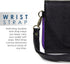 Clutch Wallet with Wristlet and Crossbody Strap for Smartphones or Phablets up to 5.7 Inch - Carrying Case - Frustration-Free Packaging - Black an...