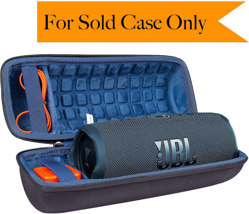 co2CREA Hard Travel Case Replacement for JBL Charge 4 / replacement for JBL Charge 5 Waterproof Bluetooth Speaker (Ouside Black and Inside Blue)...