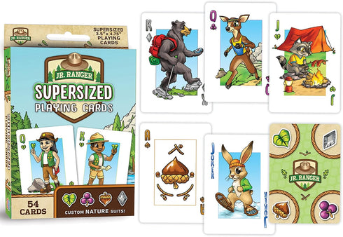 MasterPieces Licensed Kids Games - Jr Ranger - Supersized Playing Cards Games for Kids & Family, Laugh and Learn...