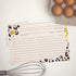 50 Gold Foil Cheetah Print Recipe Cards from Dashleigh, 4x6 inches, Double-Sided...