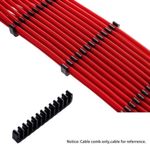 Cable Comb Kit includes for PSU extension cable, SATA and Molex sleeve Management Tools Wire Organizer Comb Computer Case Water Cooling Cable Comb...